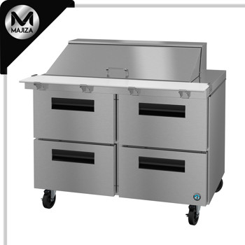Producto - SR48B-18MD4, refrigerador, mesa de preparación Mega Top de dos secciones