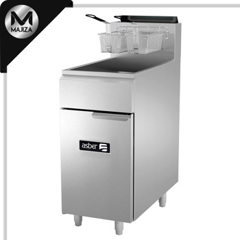 Producto - AEF-50-S - FREIDORA A GAS 1 TINA - 3 QUEMADORES - 50 LBS. DE CAPACIDAD - FULL INOX CON GAS LP