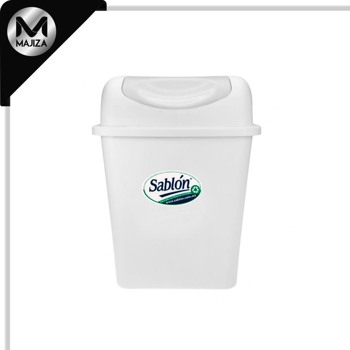 Producto - 8093BL CESTO MEDIANO BALANCIN BLANCO/TRASLUCIDO 17 LT