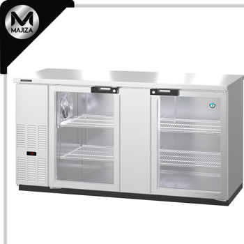Producto - BB69-GS, Refrigerador, Dos Secciones, Barra Trasera de Acero Inoxidable, Puertas de Vidrio