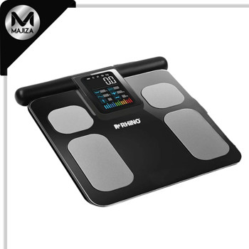 Producto - BIOMA-180- Báscula 180 kg / 100 g, app incluida con indicadores de peso corporal,
conexión bluetooth. Pesa en: kilogramos y libras. 