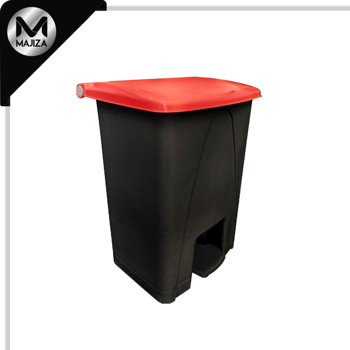 Producto - 8741NA CESTO DE PEDAL 80L NEGRO TAPA NARANJA