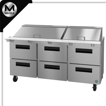 Producto - SR72B-30MD6, refrigerador, mesa de preparación Mega Top de tres secciones