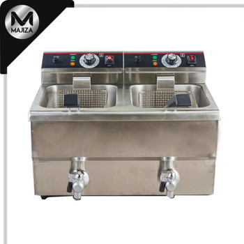 Producto - DZL-20L - Freidora de 20 Litros (10+10) con valvula de drenaje