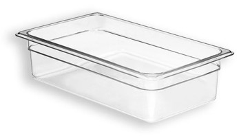 Producto - FUENTE DE POLICARBONATO TERCIO  (32x17.5 CM) CON 2 ½ IN DE PROFUNDIDAD (6 CM)