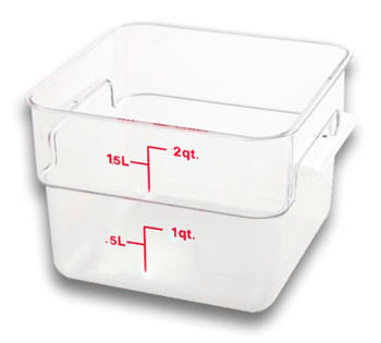 Producto - RECIPIENTE CUADRADO DE POLICARBONATO  2L