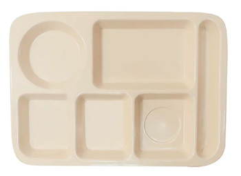 Producto - CHAROLA DE DIVISION MELAMINA (35*25*2.5CM) 6 DIVISIONES BEIGE