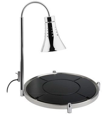 Producto - Estación de tallado Domino redonda de 24,25" para encimera - 110 V - Negra