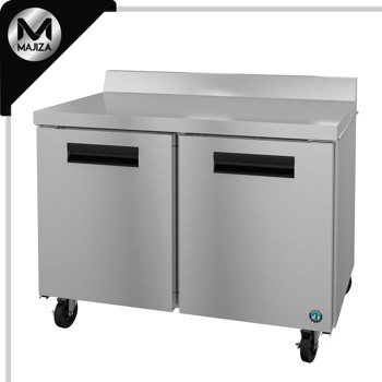 Producto - WR48B, refrigerador, encimera de dos secciones, puertas de acero inoxidable