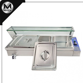 Producto - RTC-3H - Baño María 3 insertos con repisa y vidrio