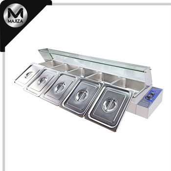 Producto - RTC-5H - Baño María 5 insertos con repisa y vidrio