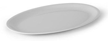 Producto - PLATON DE MELAMINA OVAL DE 29 CMS,COLOR BLANCO