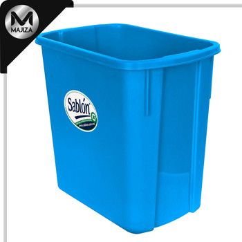 Producto - 8330AZ Cesto rectangular azul con capacidad de 4 litros / 0.79 gl.