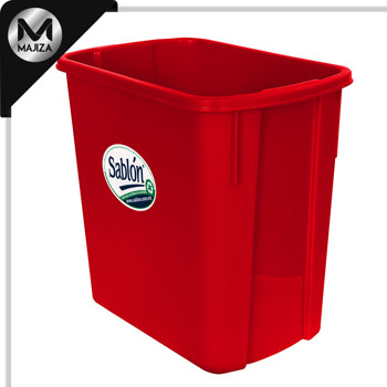 Producto - 8331RO Cesto rectangular rojo con capacidad de 4 litros / 0.79 gl.