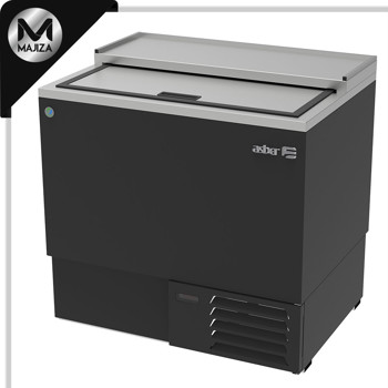 Producto - AGF-36 HC GLASS FROSTER EN VINIL NEGRO - 1 PUERTA SOLIDA CORREDIZA - PARRILLAS DESLIZABLES EN EL INT. CON SIST. DE GUIAS