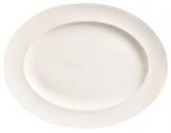 Producto - 84424 PLATO OVALADO DE 11.5" DE MELAMINA BLANCA DOMESTICA
