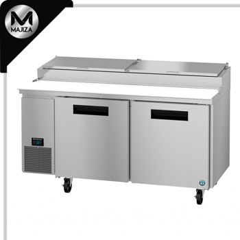 Producto - PR67B, Refrigerador, Mesa de preparación de pizza de dos secciones