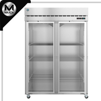 Producto - R2A-FG, refrigerador vertical de dos secciones, puertas de vidrio con cerradura