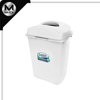 Producto - 8272BL CESTO 65L BLANCO TAPA ELÍPTICA BLANCA