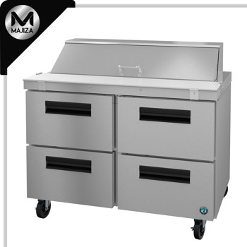 Producto - SR48B-12D4, refrigerador, mesa de preparación de sándwiches de dos secciones