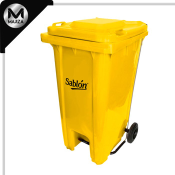 Producto - 8143AM CESTO 240L AMARILLO C/PEDAL