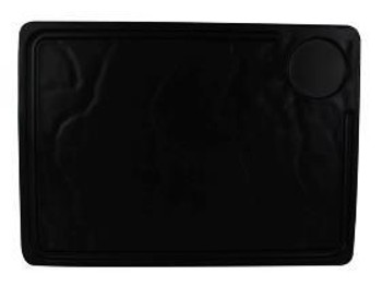 Producto - 83705 RIVOLI PLATON RECTANGULAR 33X24 CM DE ME LAMILA NEGRA MATE 