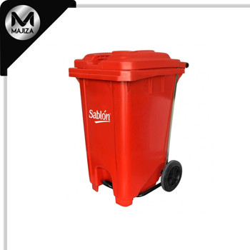 Producto - 8609RJ CESTO 80L ROJO C/PEDAL METAL