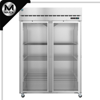 Producto - F2A-FG, congelador vertical de dos secciones, puertas de vidrio con cerradura