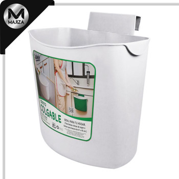 Producto - 8112BL Cesto colgable 6.5 litros color blanco.