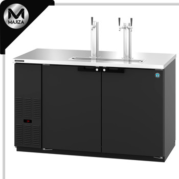 Producto - DD59, refrigerador, dos secciones, barra trasera de vinilo negro, extracción directa