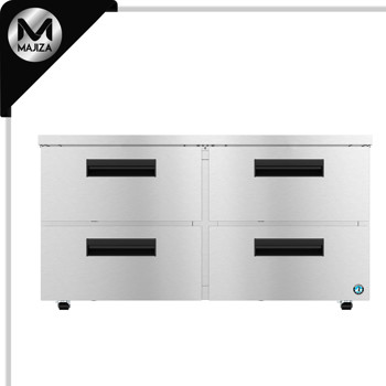 Producto - UR60B-LPD4, refrigerador de perfil bajo, dos secciones debajo del mostrador