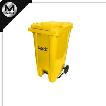 Producto - 8783AM CESTO 120L AMARILO C/PEDAL