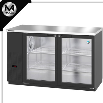 Producto - BB59-G, Refrigerador, Dos Secciones, Barra Trasera de Vinilo Negro, Puertas de Vidrio