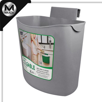 Producto - 8114GR Cesto colgable 6.5 litros color gris.