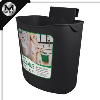 Producto - 8115NE Cesto colgable 6.5 litros color negro.