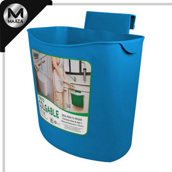 Producto - 8117AZ Cesto colgable 6.5 litros azul.