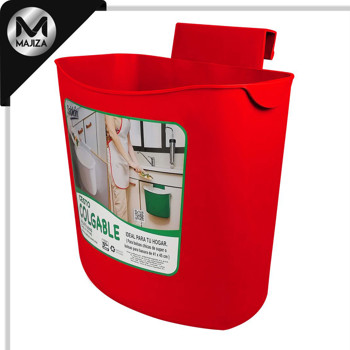 Producto - 8119RJ Cesto colgable 6.5 litros rojo.