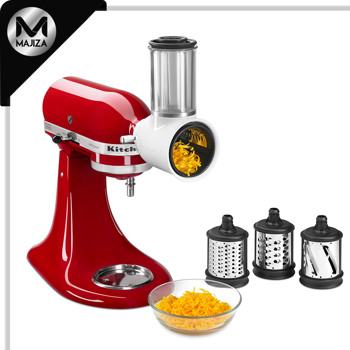 Producto - BATIDORA ARTISAN ROJA CON RALLADOS DE 5Q 4.7 LT , INCLUYE BATIDOR GLOBO, BATIDOR GANCHO, BATIDORA PLANO, RALLADOR Y CORTADOR DE QUESO CON 3 CUCHILLAS