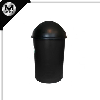 Producto - 8715NE CESTO REDONDO NEGRO 80L BALANCIN LISO