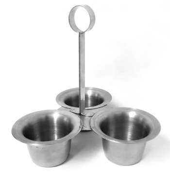 Producto - SALSERA CONVOY FIJA 3  RECIPIENTE 7 X 6cm 