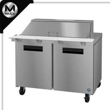 Producto - SR48B-18M, refrigerador, mesa de preparación Mega Top de dos secciones