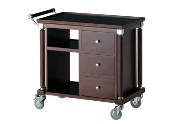 Producto - Carro de servicio parcialmente cerrado Palace de 34,75" x 19" - Natural