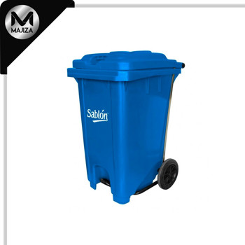 Producto - 8607AZ CESTO 80L AZUL C/PEDAL METAL