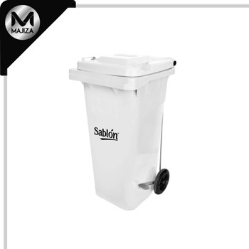 Producto - 8325BL CESTO 120L BLANCO C/PEDAL