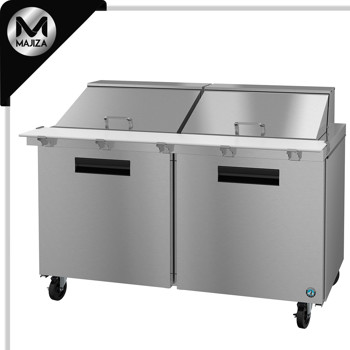 Producto - SR60B-24M, refrigerador, mesa de preparación Mega Top de dos secciones