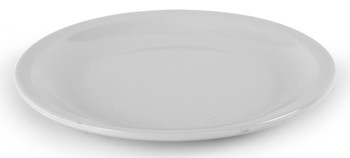 Producto - PLATO DE MALAMINA CON DIAMETRO DE 20 CMS COLOR BLANCO