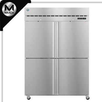 Producto - F2A-HS, congelador vertical de dos secciones, puertas de acero inoxidable con cerradura