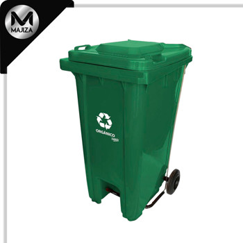Producto - 9546OR CESTO 240L VERDE C/PEDAL C/IMP