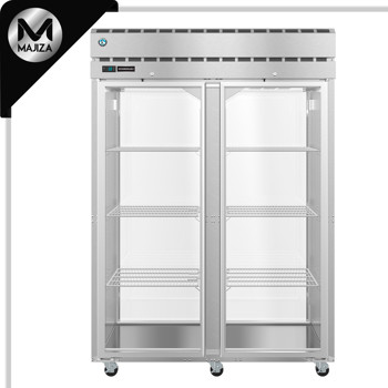 Producto - PT2A-FG-FG, refrigerador, dos secciones, puerta de vidrio con cerradura, vertical