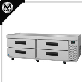Producto - CR72A, refrigerador, mesa de preparación de dos secciones con base para chef